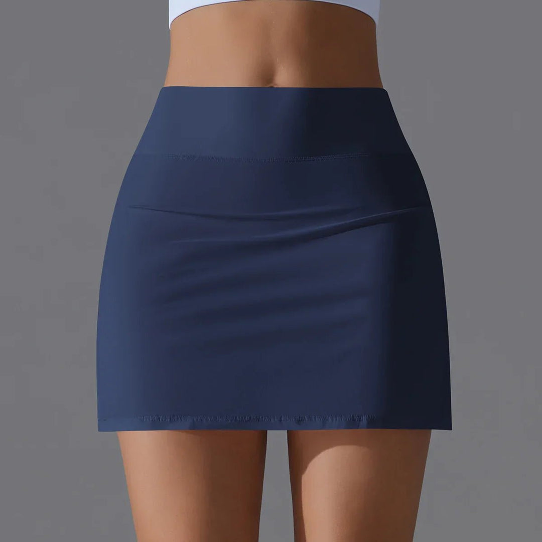 Mini Zomerrok Dames in Polyester - Spandex met Dubbele Laag en Elastische Tailleband - Zova - Fashion