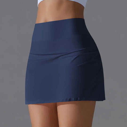 Mini Zomerrok Dames in Polyester - Spandex met Dubbele Laag en Elastische Tailleband - Zova - Fashion
