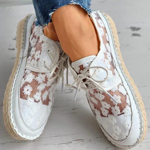 Orthopedische Geborduurde Sneakers dames - Liz - ZovaFashion - Schoenen Dames