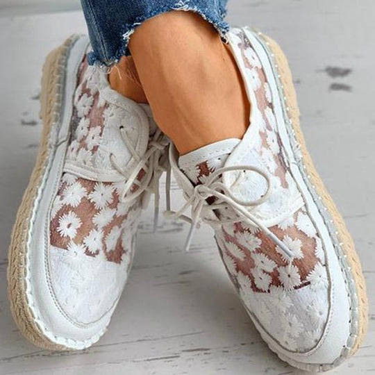 Orthopedische Geborduurde Sneakers dames - Liz - ZovaFashion - Schoenen Dames