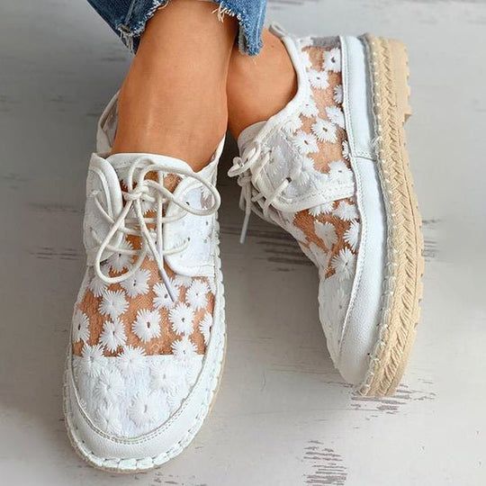 Orthopedische Geborduurde Sneakers dames - Liz - ZovaFashion - Schoenen Dames