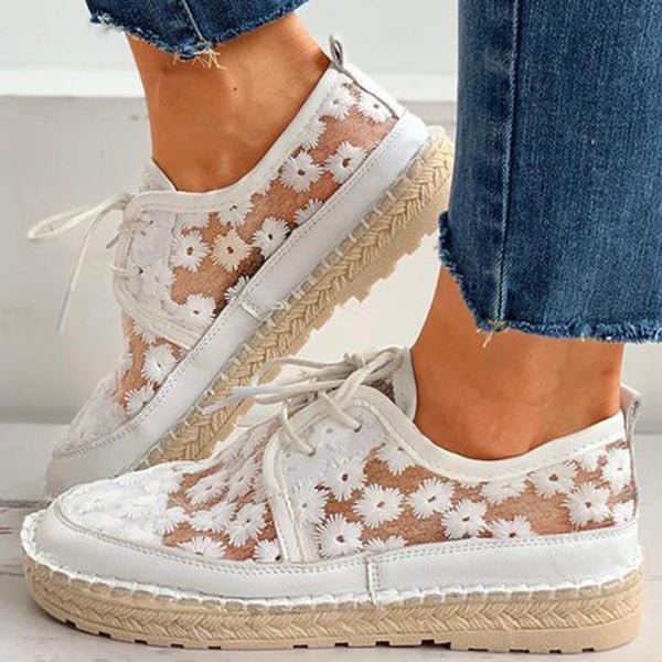 Orthopedische Geborduurde Sneakers dames - Liz - ZovaFashion - Schoenen Dames