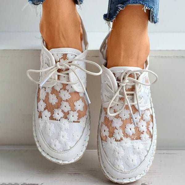 Orthopedische Geborduurde Sneakers dames - Liz - ZovaFashion - Schoenen Dames