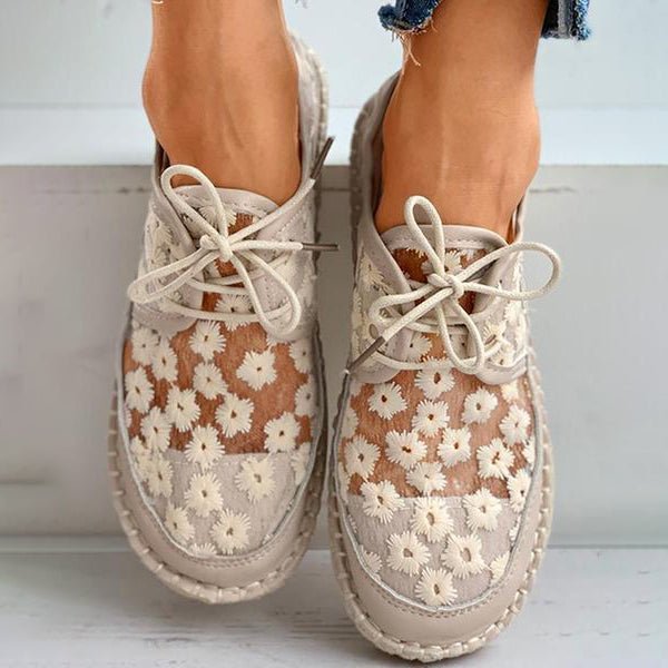 Orthopedische Geborduurde Sneakers dames - Liz - ZovaFashion - Schoenen Dames