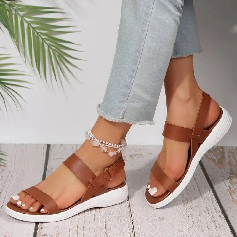 Orthopedische Sandalen Dames met Elastische Bandjes en Non - Slip Zolen - ZovaFashion - Sandalen Dames