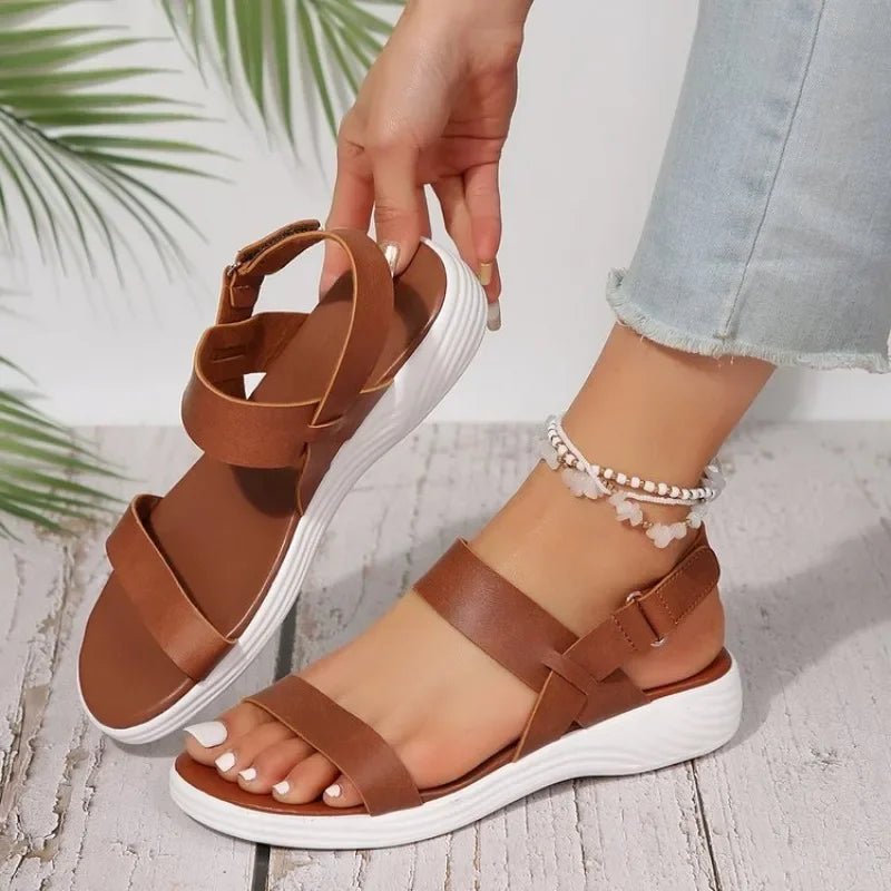 Orthopedische Sandalen Dames met Elastische Bandjes en Non - Slip Zolen - ZovaFashion - Sandalen Dames