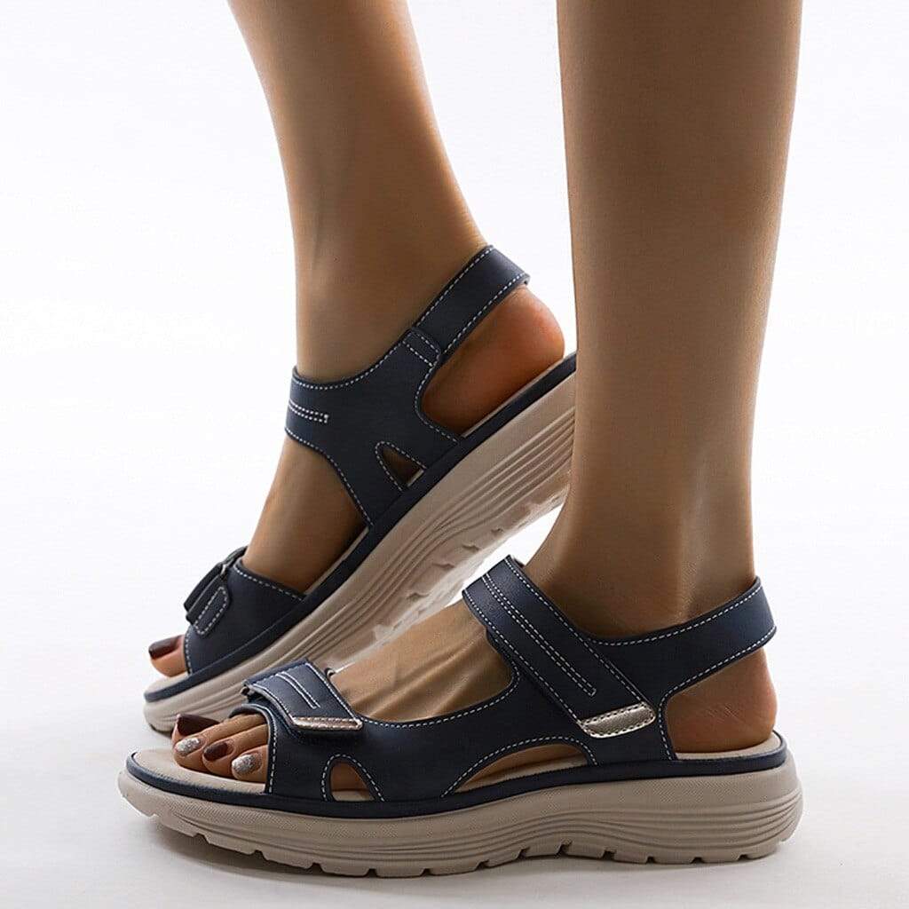 Orthopedische Sandalen Dames met Leren Soft Sole en Verstelbare Bandjes - Zova - Fashion