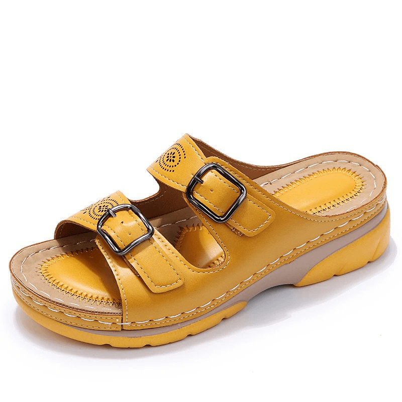 Orthopedische Sandalen Dames met Verstelbare Bandjes en Synthetisch Materiaal - ZovaFashion - Sandalen Dames