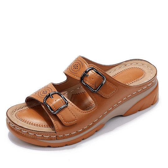 Orthopedische Sandalen Dames met Verstelbare Bandjes en Synthetisch Materiaal - ZovaFashion - Sandalen Dames