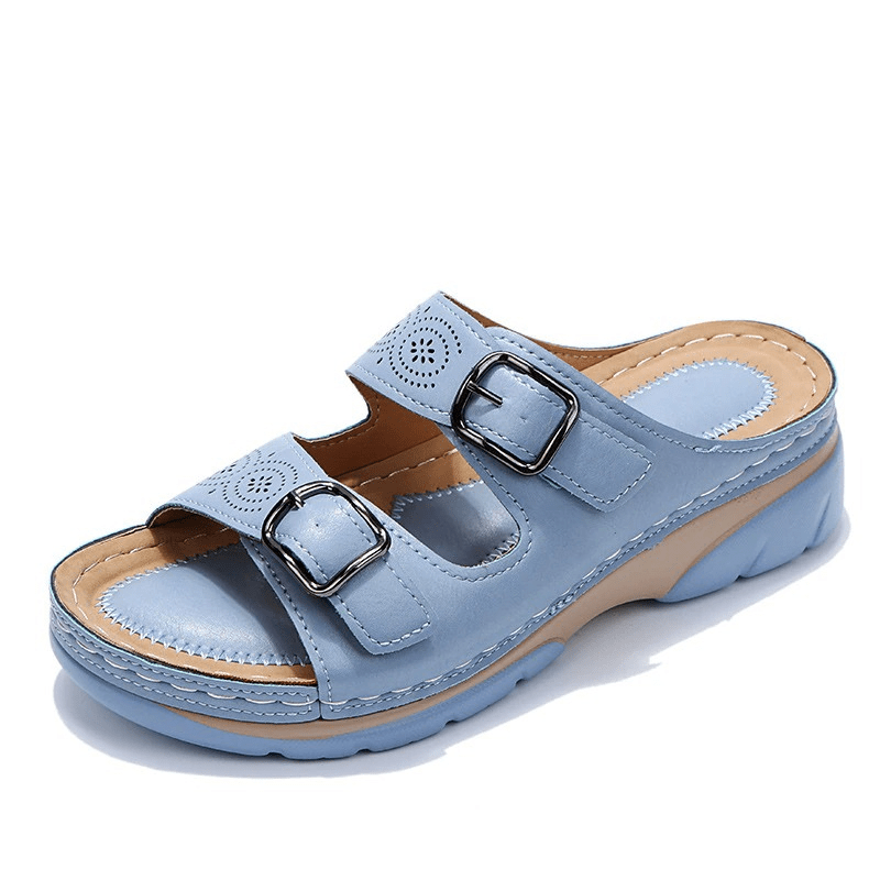 Orthopedische Sandalen Dames met Verstelbare Bandjes en Synthetisch Materiaal - ZovaFashion - Sandalen Dames