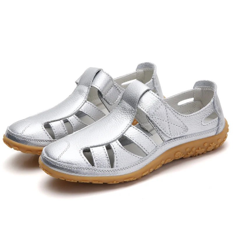 Orthopedische Sandalen Dames van Leer met Verstelbare Bandjes en Anti - Slip Zool - Zova - Fashion