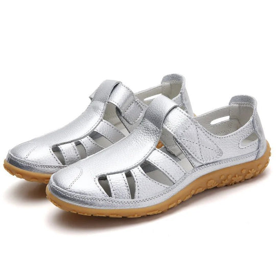 Orthopedische Sandalen Dames van Leer met Verstelbare Bandjes en Anti - Slip Zool - Zova - Fashion