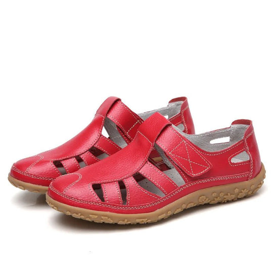 Orthopedische Sandalen Dames van Leer met Verstelbare Bandjes en Anti - Slip Zool - Zova - Fashion