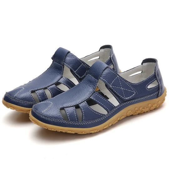 Orthopedische Sandalen Dames van Leer met Verstelbare Bandjes en Anti - Slip Zool - Zova - Fashion