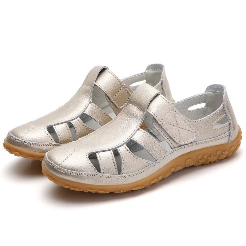 Orthopedische Sandalen Dames van Leer met Verstelbare Bandjes en Anti - Slip Zool - Zova - Fashion