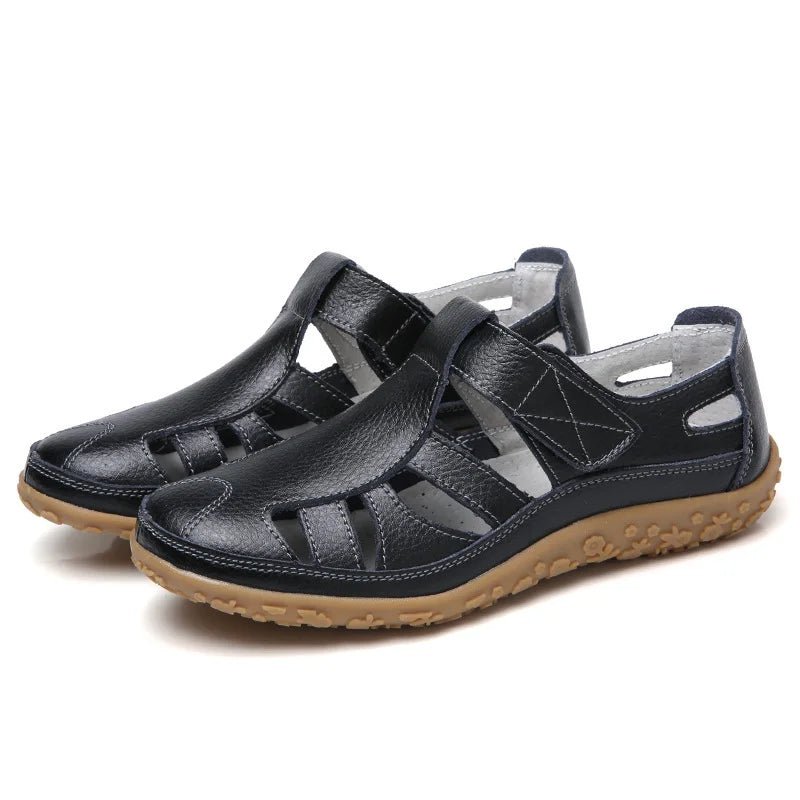 Orthopedische Sandalen Dames van Leer met Verstelbare Bandjes en Anti - Slip Zool - Zova - Fashion