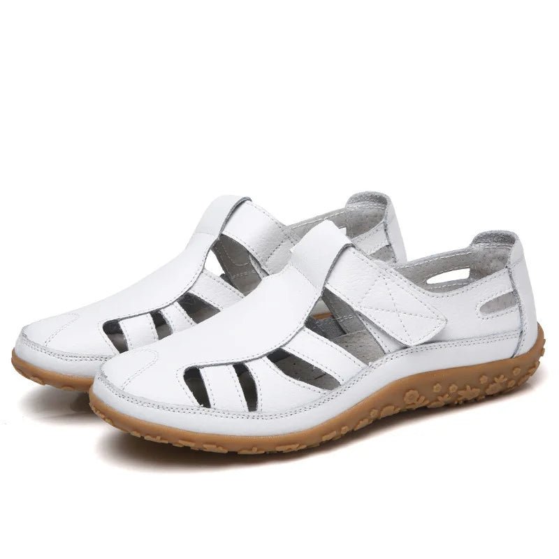 Orthopedische Sandalen Dames van Leer met Verstelbare Bandjes en Anti - Slip Zool - Zova - Fashion