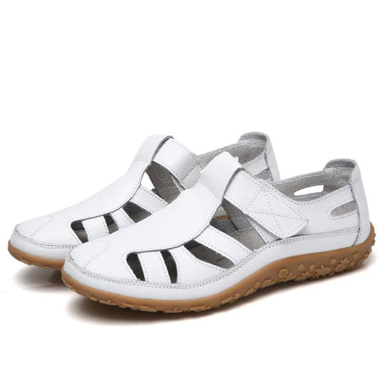 Orthopedische Sandalen Dames van Leer met Verstelbare Bandjes en Anti - Slip Zool - Zova - Fashion