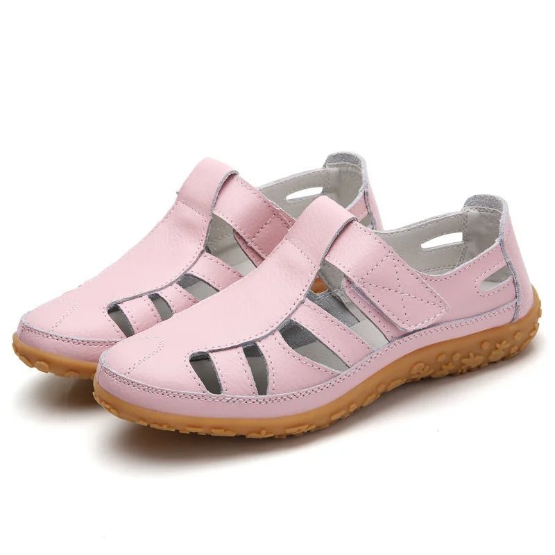 Orthopedische Sandalen Dames van Leer met Verstelbare Bandjes en Anti - Slip Zool - Zova - Fashion