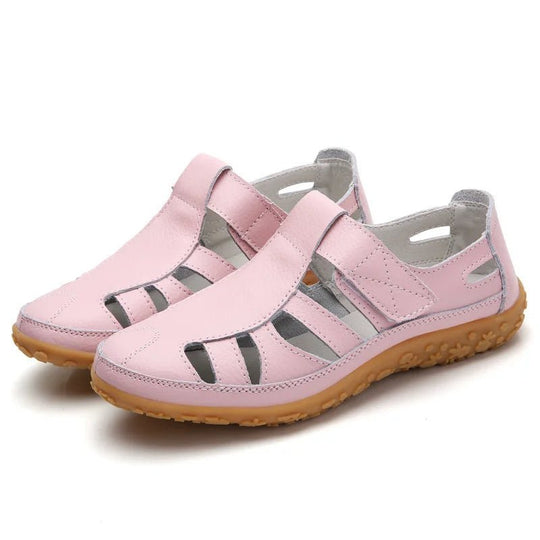 Orthopedische Sandalen Dames van Leer met Verstelbare Bandjes en Anti - Slip Zool - Zova - Fashion