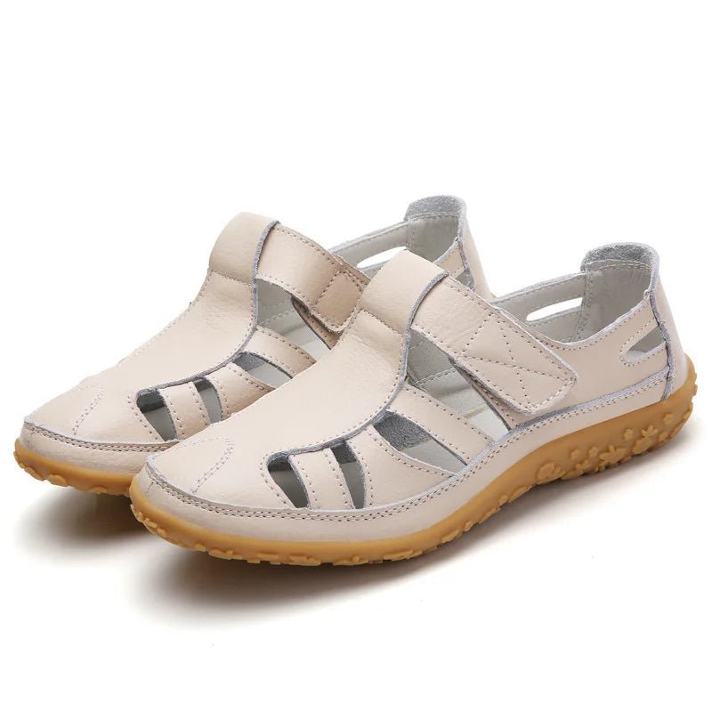 Orthopedische Sandalen Dames van Leer met Verstelbare Bandjes en Anti - Slip Zool - Zova - Fashion