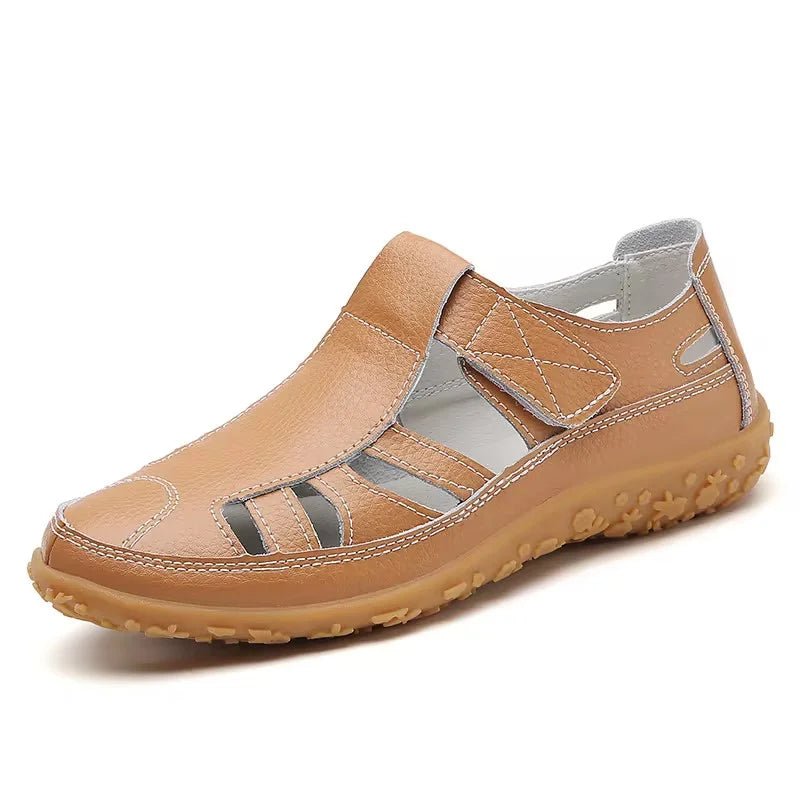 Orthopedische Sandalen Dames van Leer met Verstelbare Bandjes en Anti - Slip Zool - Zova - Fashion