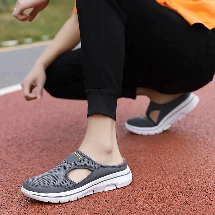 Orthopedische Sandalen Dames van Mesh met Verstelbare Bandjes en Massage Inlegzool - ZovaFashion - Sandalen Dames