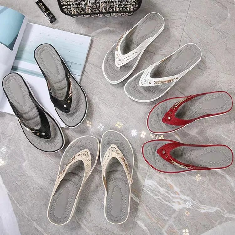 Orthopedische Slippers Dames met Schokabsorberende Zolen en Verstelbare Bandjes - Zova - Fashion