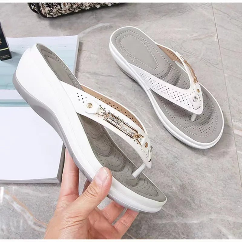 Orthopedische Slippers Dames met Schokabsorberende Zolen en Verstelbare Bandjes - Zova - Fashion
