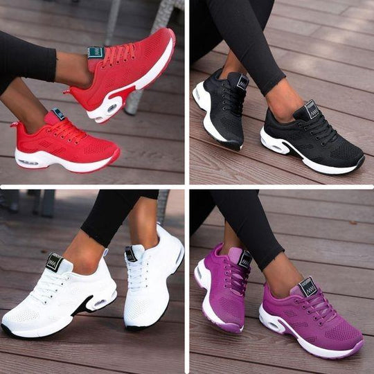 Orthopedische Sneakers Dames met Ademend Materiaal en Uitneembare Binnenzool - ZovaFashion - Schoenen Dames