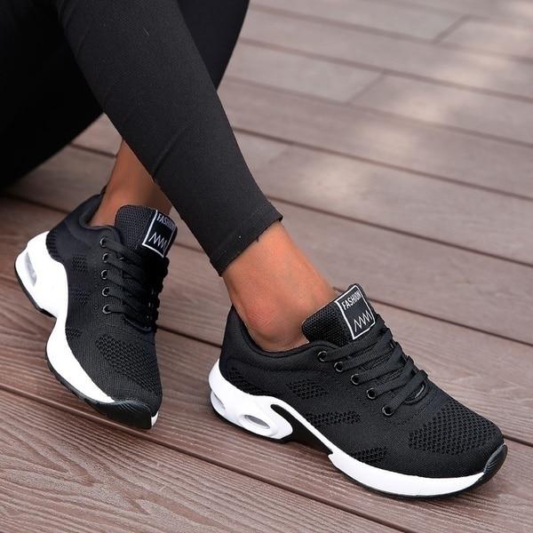 Orthopedische Sneakers Dames met Ademend Materiaal en Uitneembare Binnenzool - ZovaFashion - Schoenen Dames