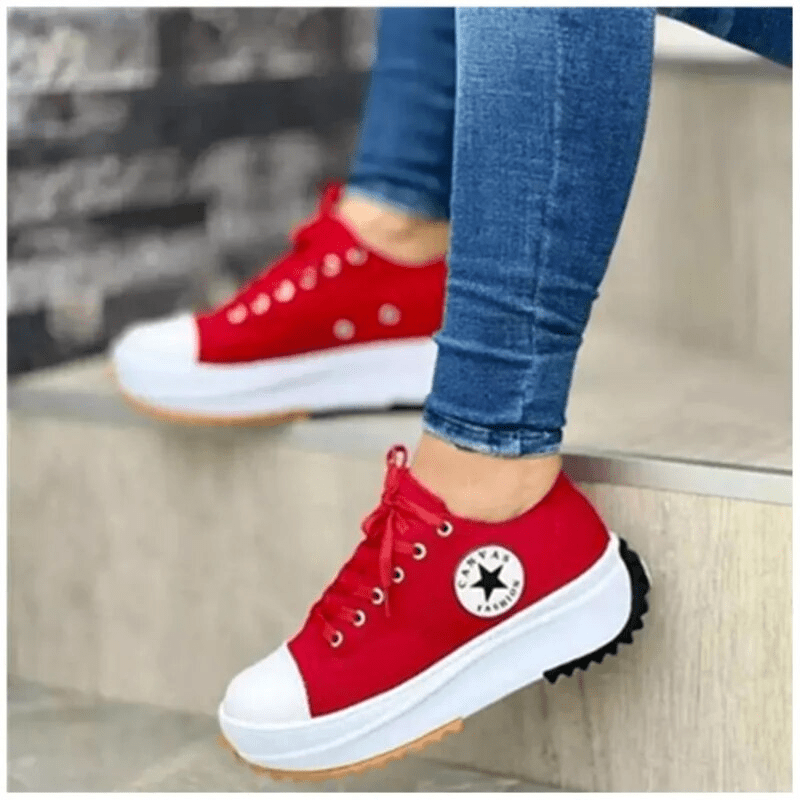 Orthopedische Sneakers Dames met Chunky Zool en Ademend Ontwerp - ZovaFashion - Schoenen Dames