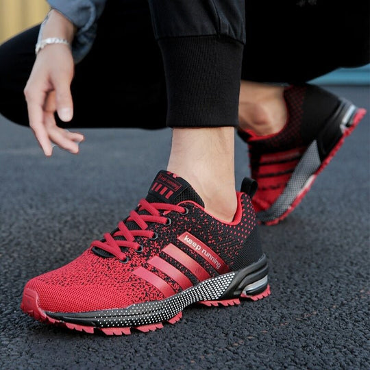 Orthopedische Sneakers Dames met Luchtkussenontwerp en Ronde Neus - ZovaFashion - Schoenen Dames