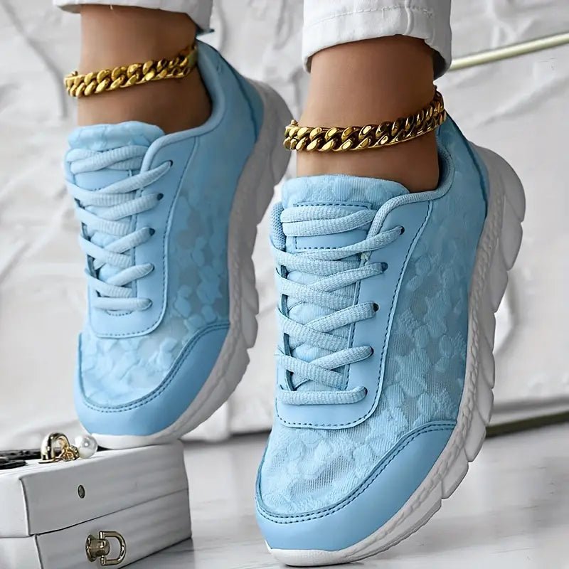 Orthopedische Sneakers Dames van Mesh met Chunky Zool en Ronde Neus - ZovaFashion - Schoenen Dames