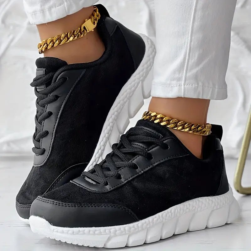 Orthopedische Sneakers Dames van Mesh met Chunky Zool en Ronde Neus - ZovaFashion - Schoenen Dames