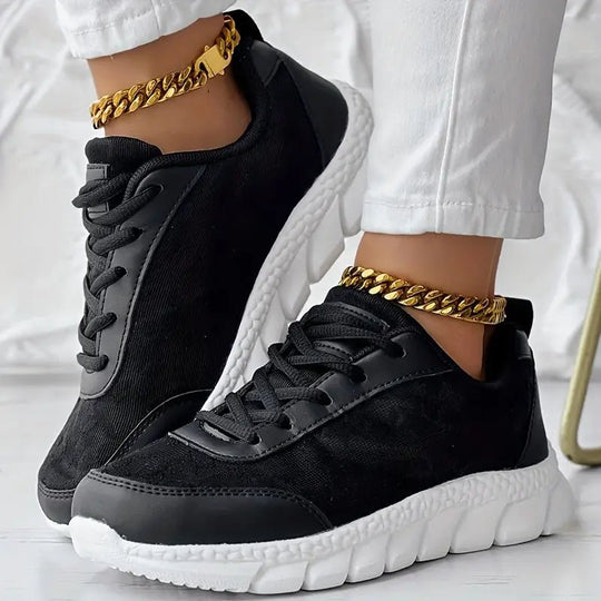 Orthopedische Sneakers Dames van Mesh met Chunky Zool en Ronde Neus - ZovaFashion - Schoenen Dames