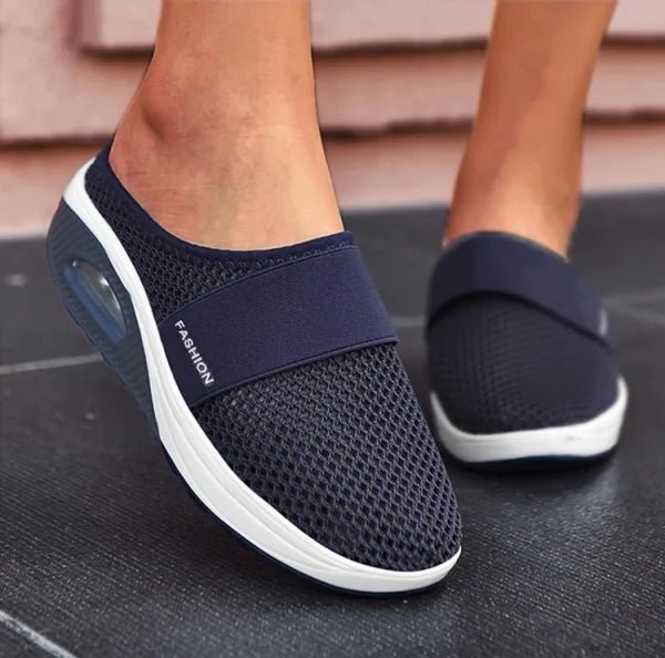 Ortopædische Sneakers Dames van Leer met Chunky Zool - ZovaFashion - Schoenen Dames