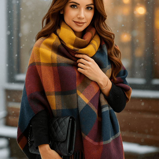 Oversized Sjaal van Kasjmiermix – Zachtheid en Elegantie