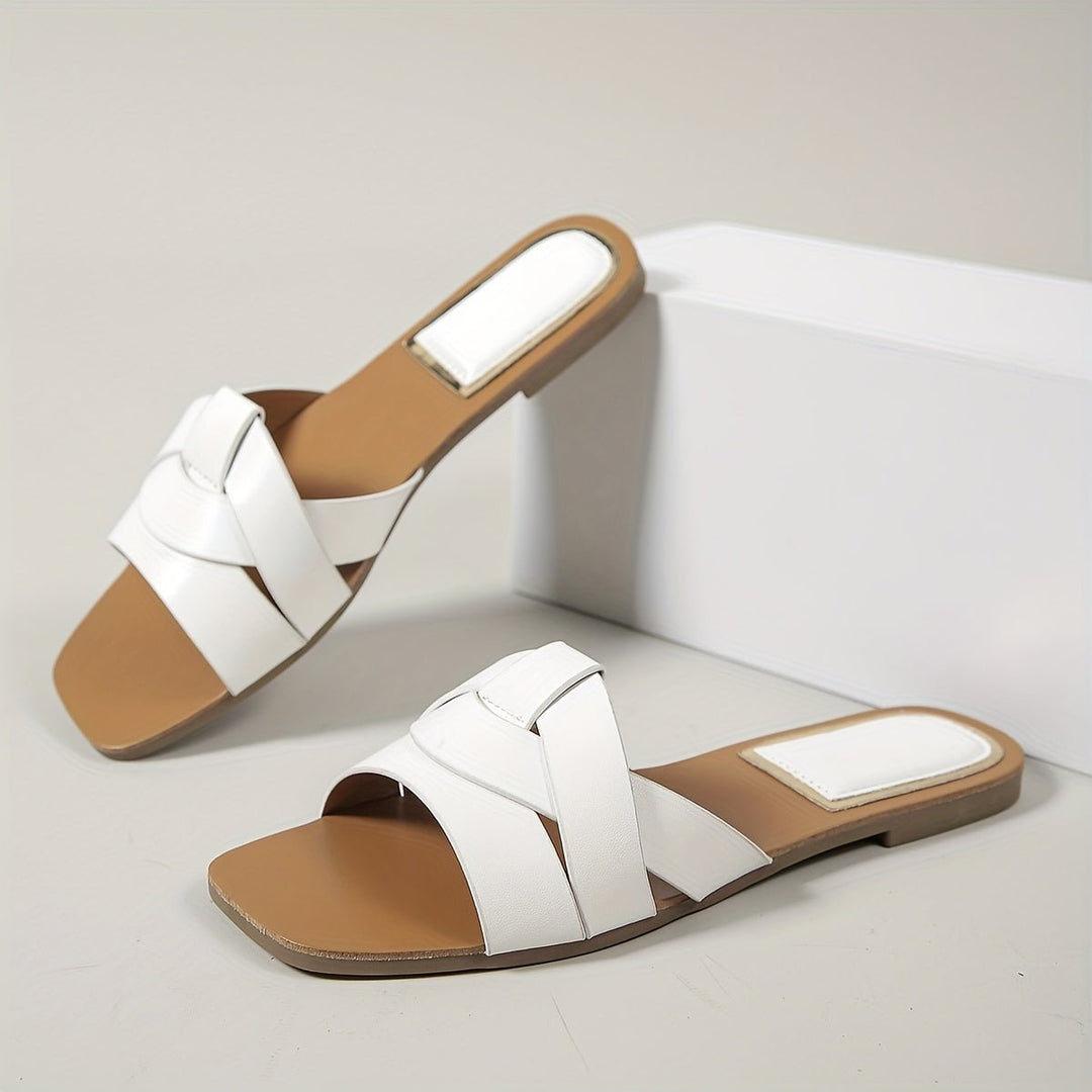 PU Strappy Sandalen Dames met Vierkante Neus voor Casual Lente & Zomer - ZovaFashion - Sandalen Dames