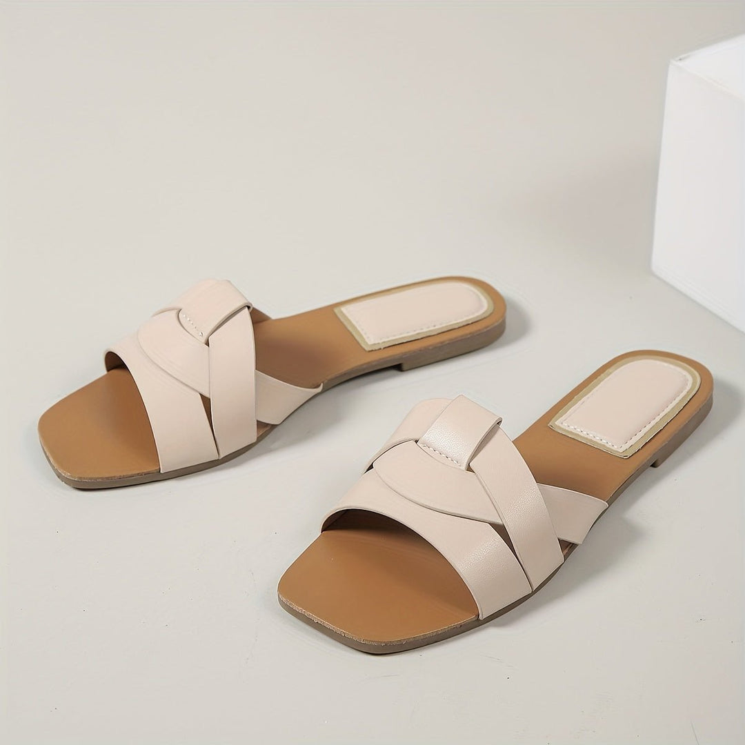 PU Strappy Sandalen Dames met Vierkante Neus voor Casual Lente & Zomer - ZovaFashion - Sandalen Dames