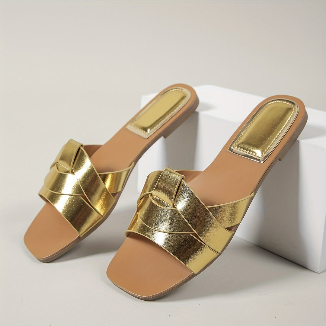 PU Strappy Sandalen Dames met Vierkante Neus voor Casual Lente & Zomer - ZovaFashion - Sandalen Dames
