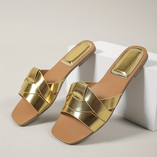 PU Strappy Sandalen Dames met Vierkante Neus voor Casual Lente & Zomer - ZovaFashion - Sandalen Dames