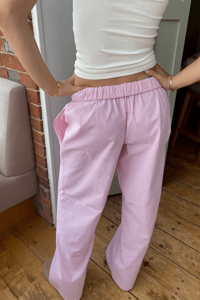 Relaxed Fit Pantalon Dames van Zachte en Lichtgewicht Stof met Elastische Tailleband - ZovaFashion - Lange Broek Dames