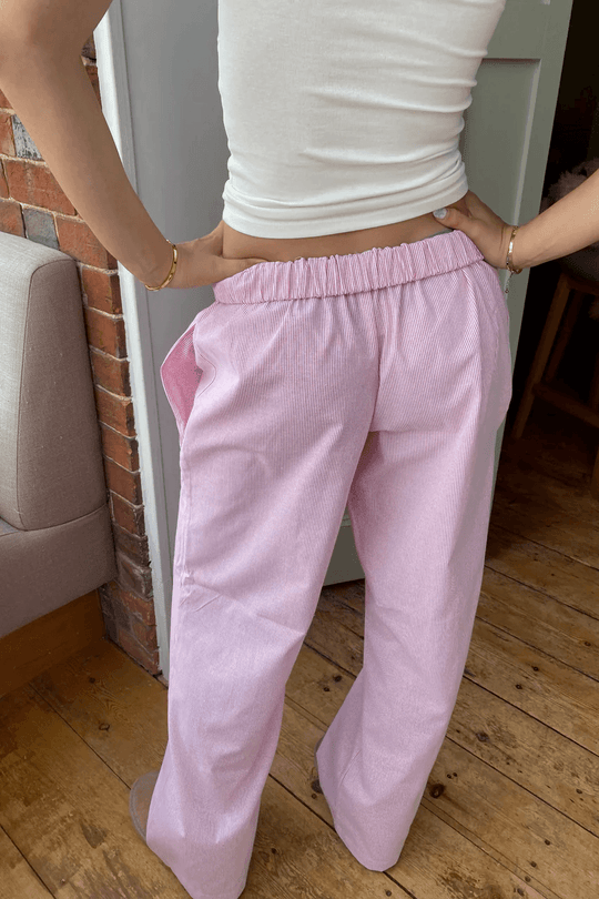 Relaxed Fit Pantalon Dames van Zachte en Lichtgewicht Stof met Elastische Tailleband - ZovaFashion - Lange Broek Dames
