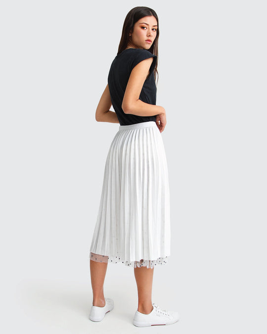 Reversible Midi Zomerrok Dames met Elastische Tailleband - Zova - Fashion