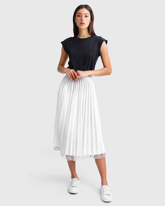 Reversible Midi Zomerrok Dames met Elastische Tailleband - Zova - Fashion
