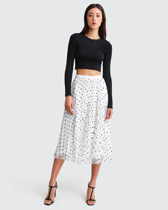 Reversible Midi Zomerrok Dames met Elastische Tailleband - Zova - Fashion