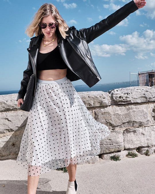 Reversible Midi Zomerrok Dames met Elastische Tailleband - Zova - Fashion