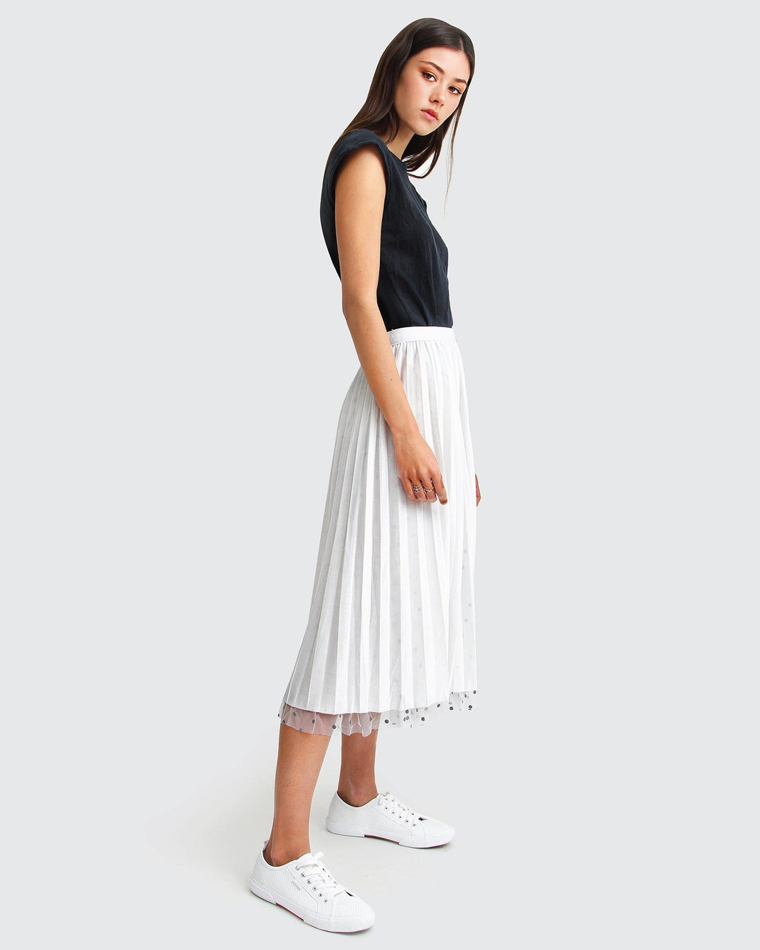 Reversible Midi Zomerrok Dames met Elastische Tailleband - Zova - Fashion