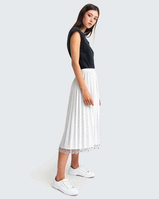 Reversible Midi Zomerrok Dames met Elastische Tailleband - Zova - Fashion